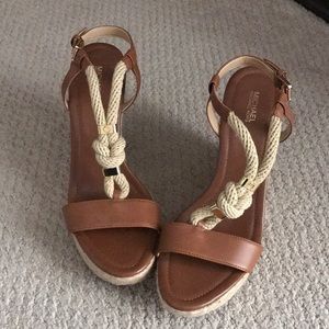 Michael Kors holly wedges size 10 NEVER WORN